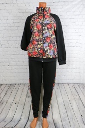  Костюм женский "Модная роза" с брюками (58 размер)