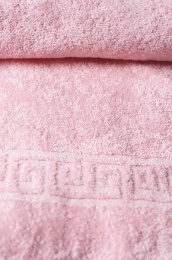 Полотенце махровое 70х140 "Нежно розовый" гладкокрашеное