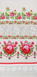 Полотенце вафельное "Розы-вышивка"- упаковка 10 шт