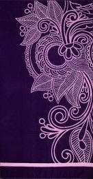 Полотенце махровое 70х140 "Сказка" (фиолетовый)