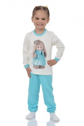 Пижама на девочку "Зайка-2" (интерлок)