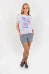 Костюм женский "Рандеву" (футболка+шорты)
