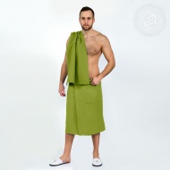 Набор для бани и сауны мужской, фисташка (НБ.70.160) АРТ-Дизайн